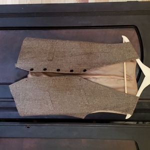 Houndstooth patterned mens vest